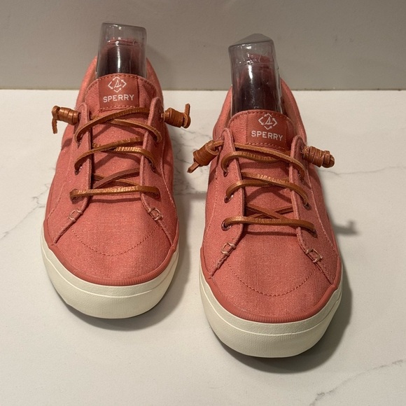 Sperry Crest Vibe Pink Shimmer Sneakers - Picture 3 of 12